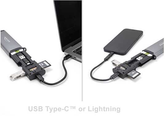 Skaitytuvas Delock DELOCK USB 5 Gbps Kartenleser mit SD und Micro SD Slot und Aufbewahrungsf�chern f�r Speicherkarten