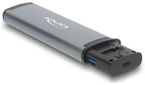 Skaitytuvas Delock DELOCK USB 5 Gbps Kartenleser mit SD und Micro SD Slot und Aufbewahrungsf�chern f�r Speicherkarten