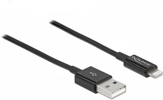„Delock“ USB kabelis USB-A – „Lightning 1 m Juodas“ (83002)