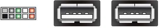 „Delock“ USB kabelio kaiščio antraštė, lizdas > 2 x A tipo USB 2.0 lizdas, 20 cm