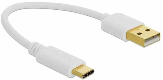 Delock USB įkrovimo laidas Type-A į USB Type-C™ 15 cm