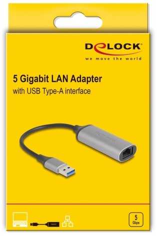 Delock DeLOCK 81571 USB A tipo RJ-45 kabelis, antracito spalvos