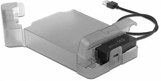 Delock USB Type-A į SATA konverteris su 3,5 colio apsauginiu dėklu