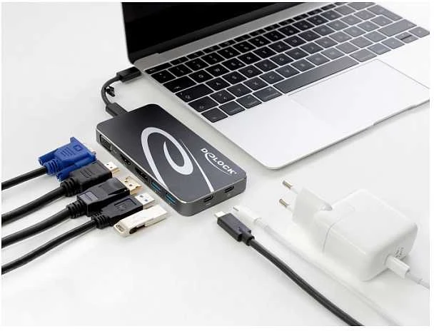 „Delock 4K Dock“ USB-C stotis / replikatorius (87773)
