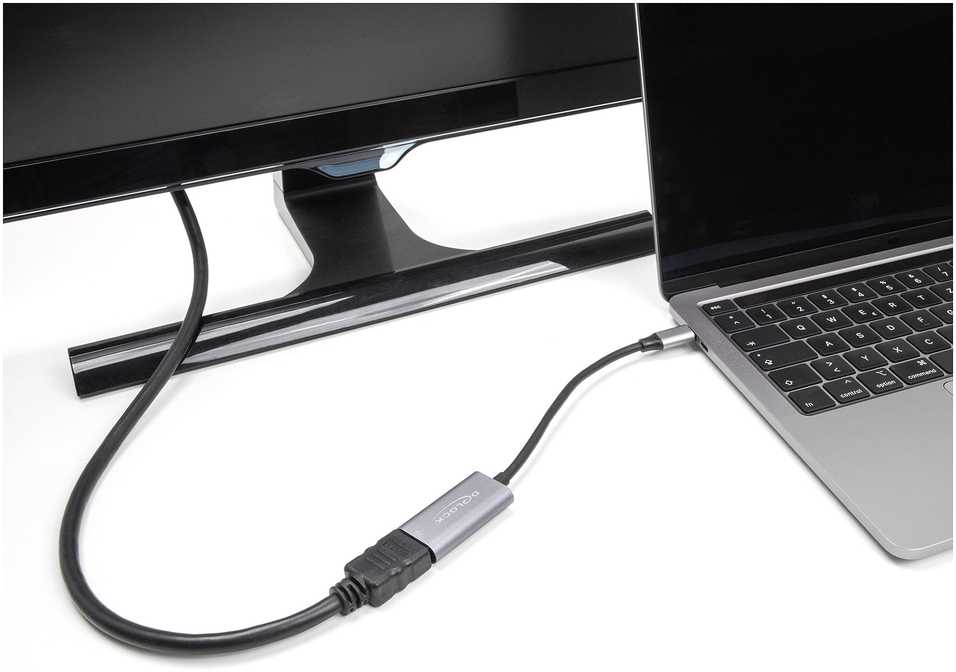 Adapteris AV Delock DeLOCK 60021 zewnętrzna karta graficzna usb 7680 x 4320 px Juodas, Pilka