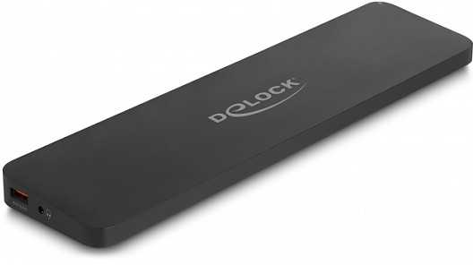 Delock USB Type-C™ Triple Ekranas Dockingstation mit DisplayLink® 4K / USB 5 Gbps / LAN / SD / Audio / PD 80 W