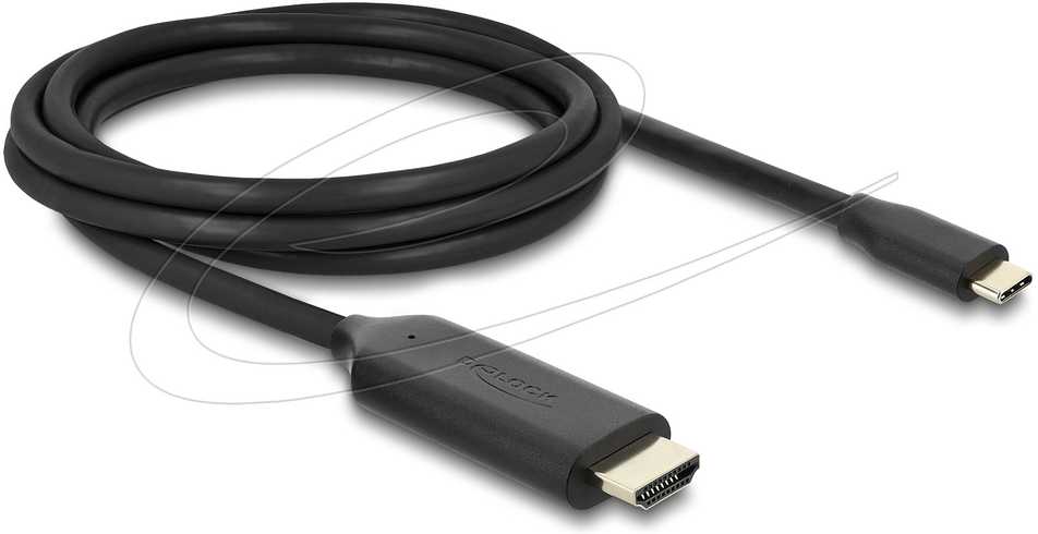 Delock USB Type-C do HDMI kabelis (DP Alt Mode) 8K 60 Hz su HDR funkcja 2 m juoda