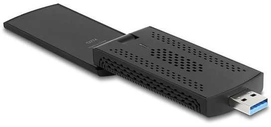 Delock Wi-Fi 6E tinklo adapteris su atlenkiama antena