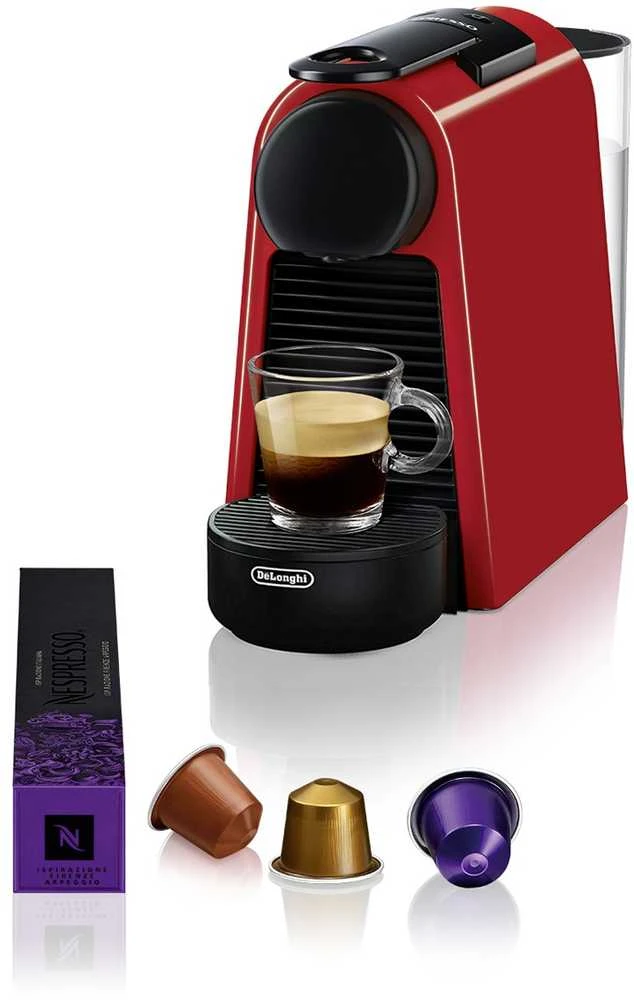 Kavos aparatas Delonghi EN 85.R Essenza Mini Slėgis 19 bar, kapsulinis kavos virimo aparatas, 1150 W, Raudona