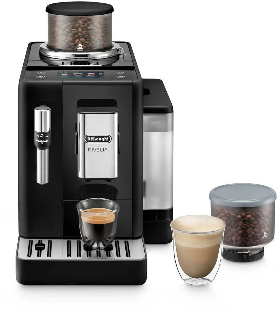 Delonghi Kavos aparatas | EXAM 440.35.B RIVELIA | Slėgis 19 bar | Su pieno plakikliu | Automatinis | 1450 W | Onyx Juodas