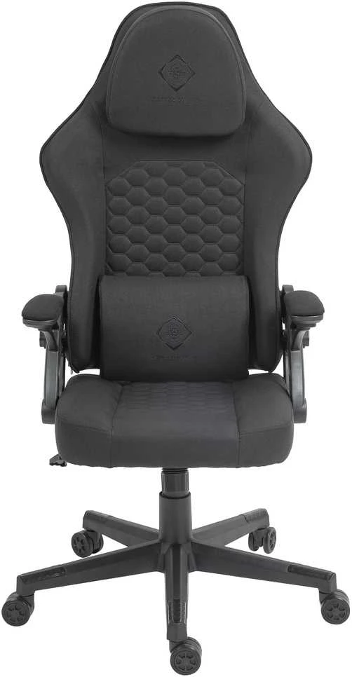 DC130 žaidimų kėdė DELTACO GAMING, juoda su minkštu lininiu audiniu / 4222376 / GAM-180