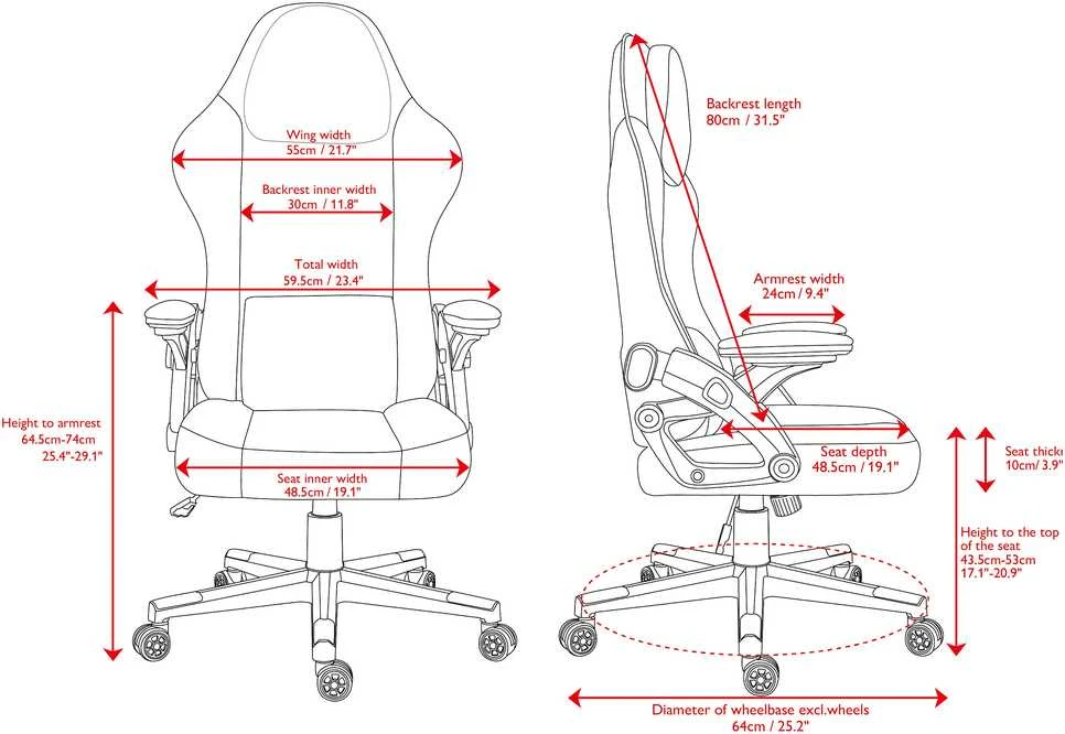 DC130 žaidimų kėdė DELTACO GAMING, juoda su minkštu lininiu audiniu / 4222376 / GAM-180