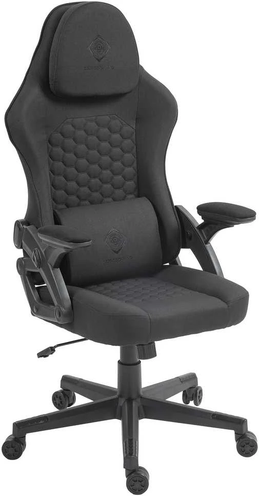 DC130 žaidimų kėdė DELTACO GAMING, juoda su minkštu lininiu audiniu / 4222376 / GAM-180