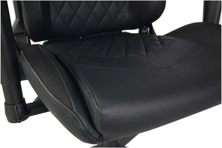 Žaidimų kėdė Deltaco GAM-080 Gaming Chair, PU oda, su RGB pašvietimu, Juoda