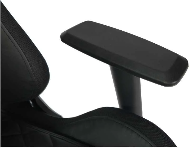 Žaidimų kėdė Deltaco GAM-080 Gaming Chair, PU oda, su RGB pašvietimu, Juoda