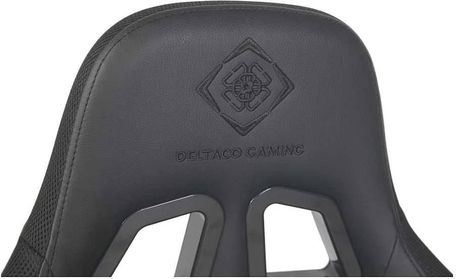Žaidimų kėdė Deltaco GAM-080 Gaming Chair, PU oda, su RGB pašvietimu, Juoda