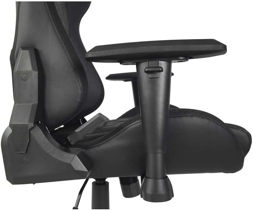 Žaidimų kėdė Deltaco GAM-080 Gaming Chair, PU oda, su RGB pašvietimu, Juoda