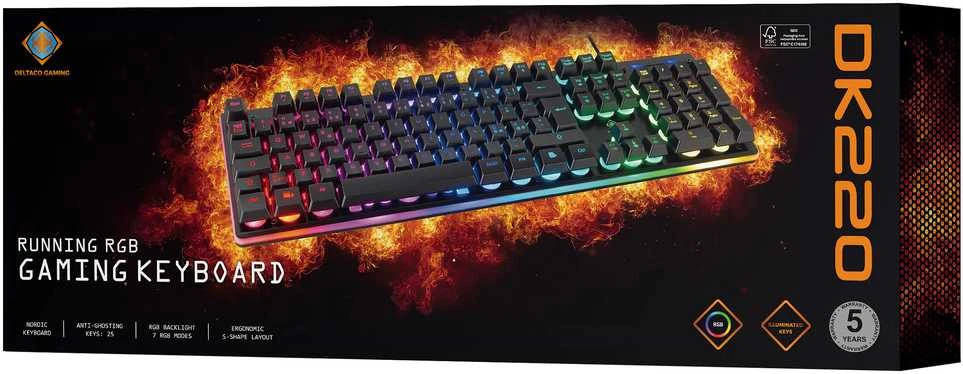 Klaviatūra Deltaco GAM-021-RGB-DE (GAM-021-RGB)