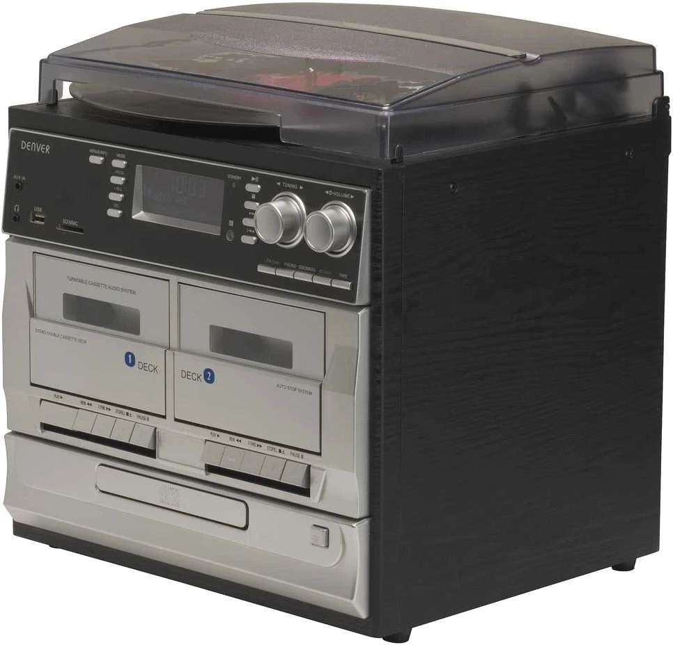 Muzikinis centras Denver MRD-166 mini stereo sistema su patefonu ir DAB+/FM radiju
