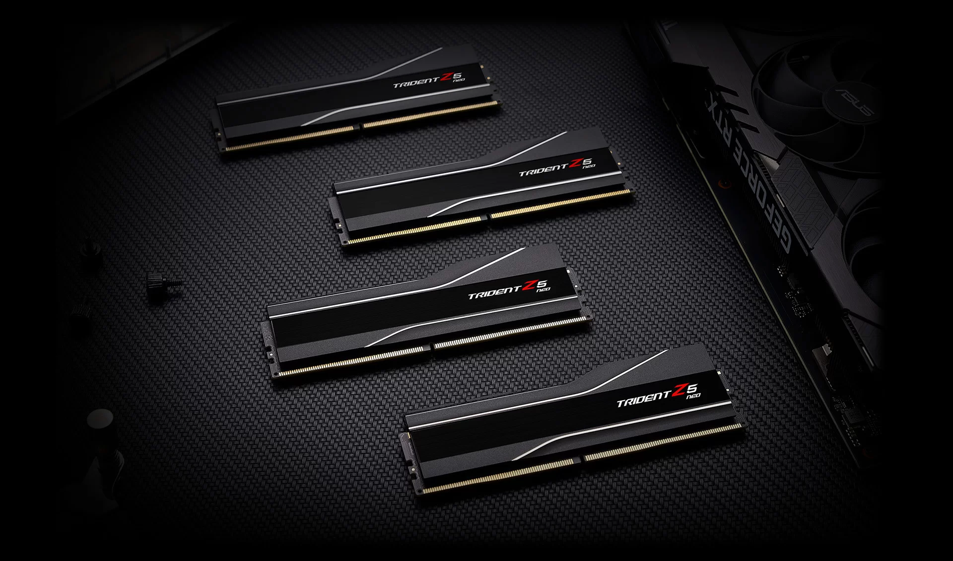 Stacionarių kompiuterių atmintis G.SKILL Trident Z5 Neo 32 GB (2 × 16 GB) DDR5-6000, CL30, 1,35 V, AMD EXPO / Intel XMP 3.0, juoda (F5-6000J3038F16GX2-TZ5N) aprašymas - Prekės nuotrauka