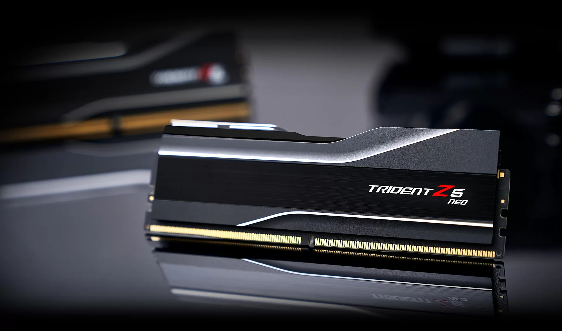Stacionarių kompiuterių atmintis G.SKILL Trident Z5 Neo 32 GB (2 × 16 GB) DDR5-6000, CL30, 1,35 V, AMD EXPO / Intel XMP 3.0, juoda (F5-6000J3038F16GX2-TZ5N) aprašymas - Prekės nuotrauka