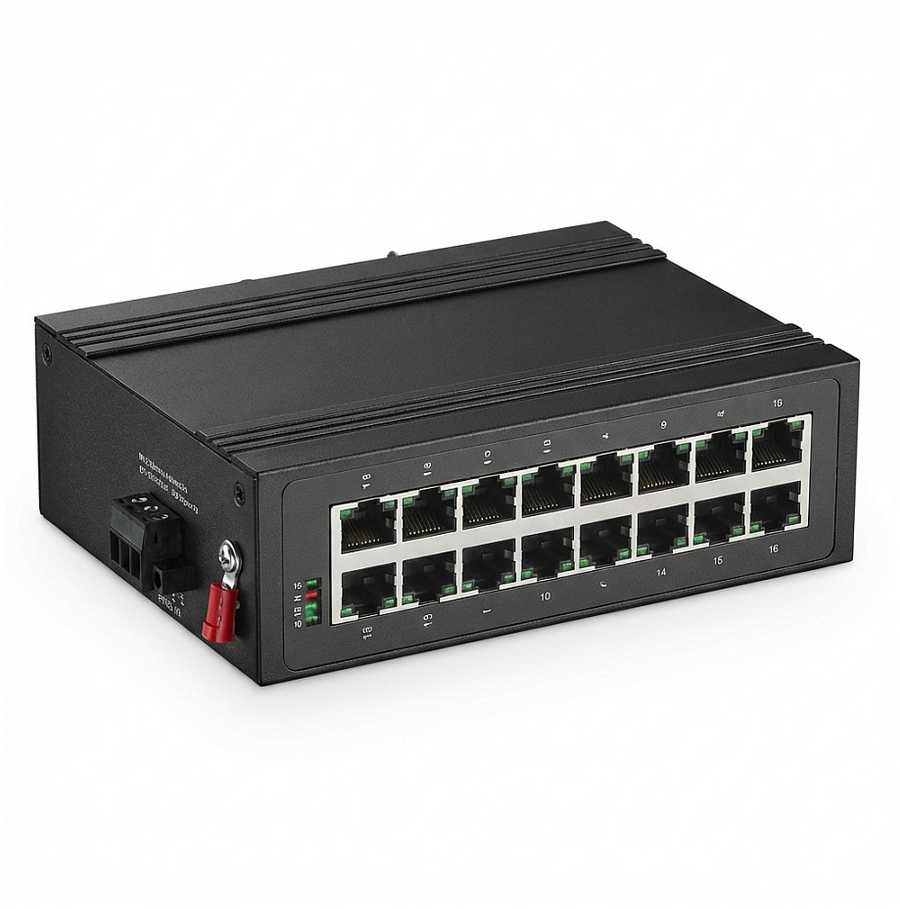 Šakotuvas „devolo“ Ethernet komutatorius, 16 prievadų, 16x gigabito Ethernet