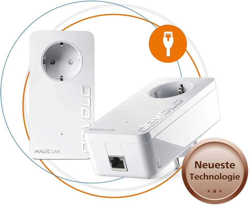 Maršrutizatorius Devolo Ag devolo Magic 1 LAN Starter Kit 1200Mbit, Powerline, 2x GbitLAN, namų tinklas