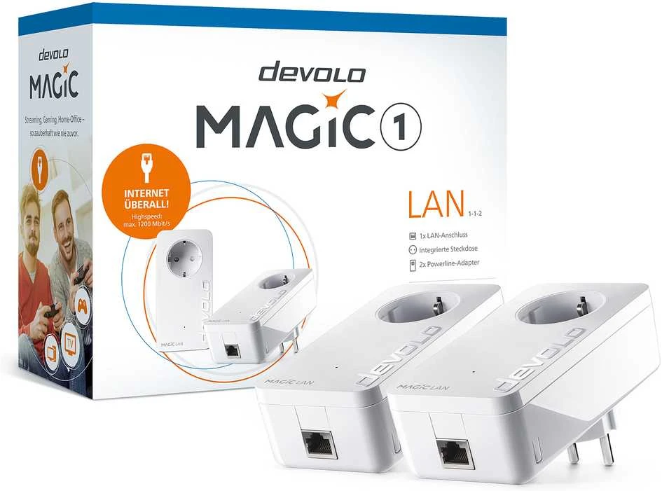 Maršrutizatorius Devolo Ag devolo Magic 1 LAN Starter Kit 1200Mbit, Powerline, 2x GbitLAN, namų tinklas