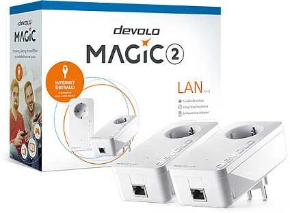 Maršrutizatorius Adapteris „Powerline Devolo“ „devolo Magic 2 LAN 1-1-2“ pradedančiųjų rinkinys, „Powerline“