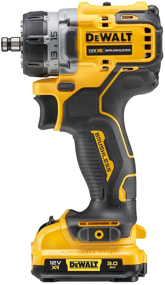 Suktuvas-gręžtuvas DeWalt DCD703L2T-QW; 12 V; 2x3,0 Ah akum.