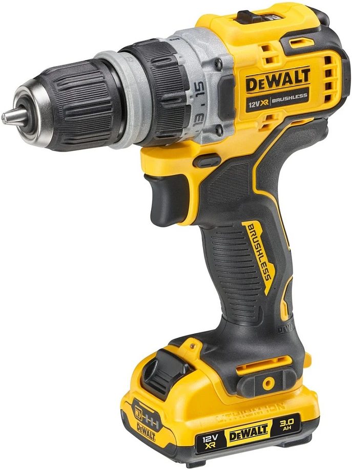 Suktuvas-gręžtuvas DeWalt DCD703L2T-QW; 12 V; 2x3,0 Ah akum.