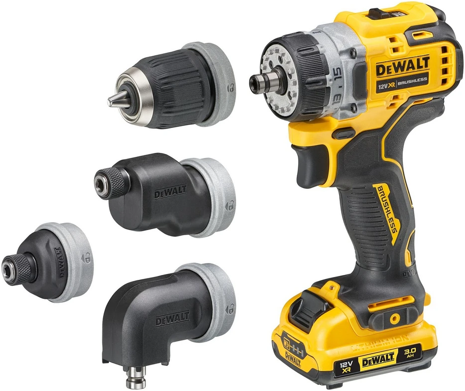 Suktuvas-gręžtuvas DeWalt DCD703L2T-QW; 12 V; 2x3,0 Ah akum.