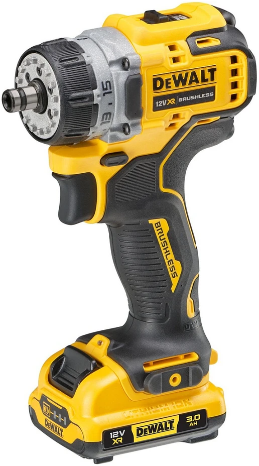 Suktuvas-gręžtuvas DeWalt DCD703L2T-QW; 12 V; 2x3,0 Ah akum.