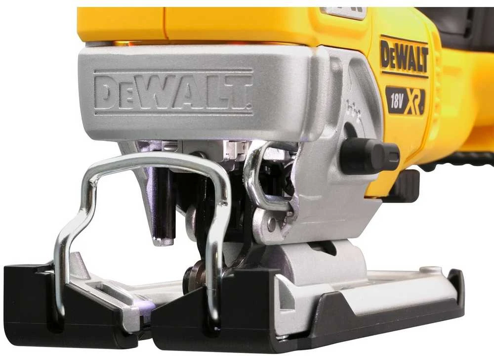 DEWALT siaurapjūklis DCS334NT 18V TSTAK lagaminas be akumuliatoriaus ir kroviklio