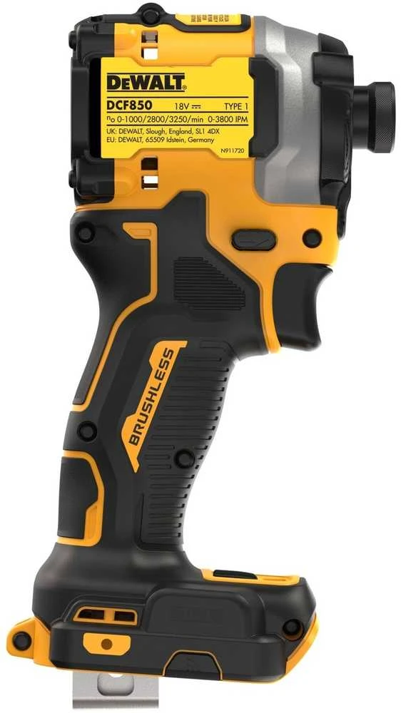 Akumuliatorinis smūginis suktuvas DEWALT 18V DCF850NT-XJ su lagaminu TSTAK be akumuliatoriaus ir kroviklio