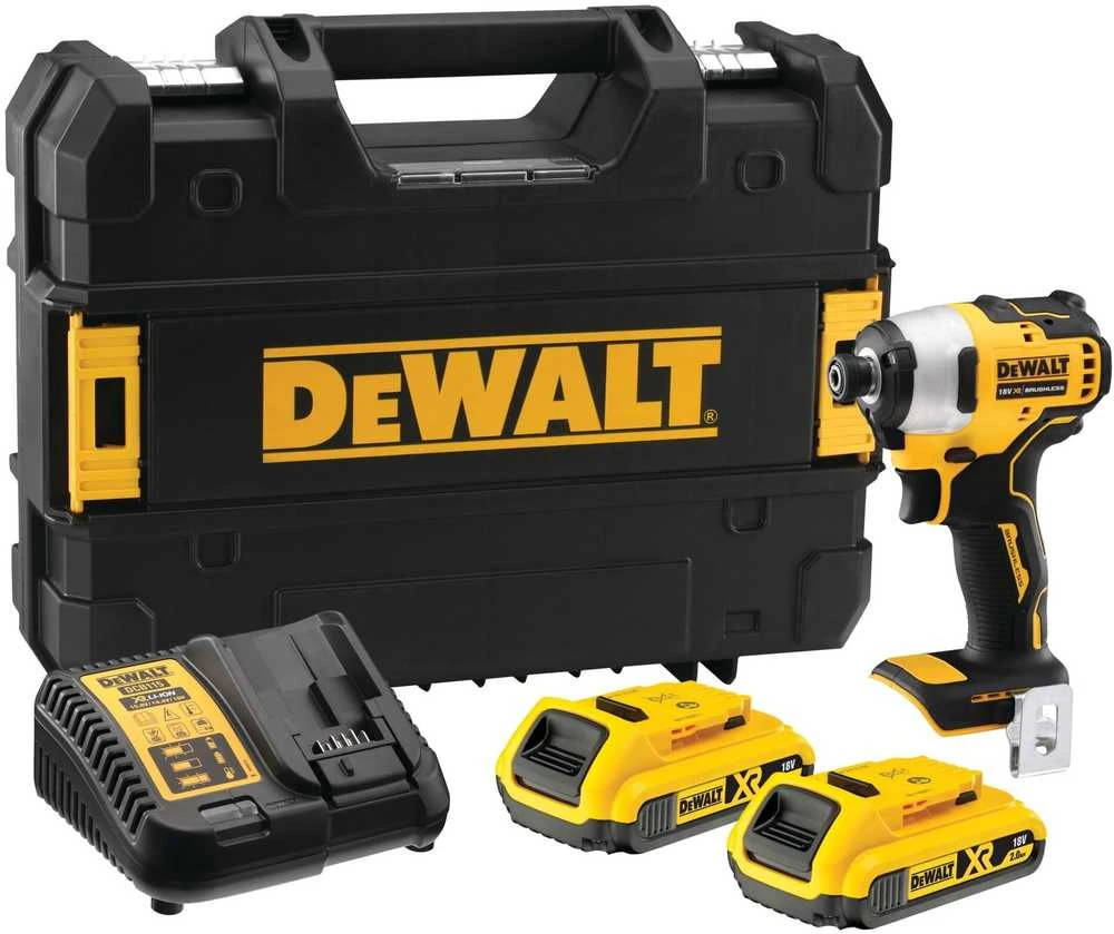Dewalt smūginis suktuvas DCF809D2T 18V 190Nm 2x2.0Ah