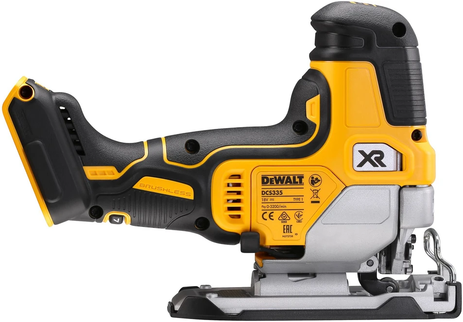 Akumuliatorinis siaurapjūklis DeWalt DCS335N-XJ (be akumuliatoriaus ir įkroviklio)