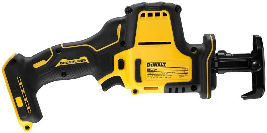 Dewalt bešepetėlinis tiesinis pjūklas DCS369N 18V be akumuliatoriaus ir kroviklio