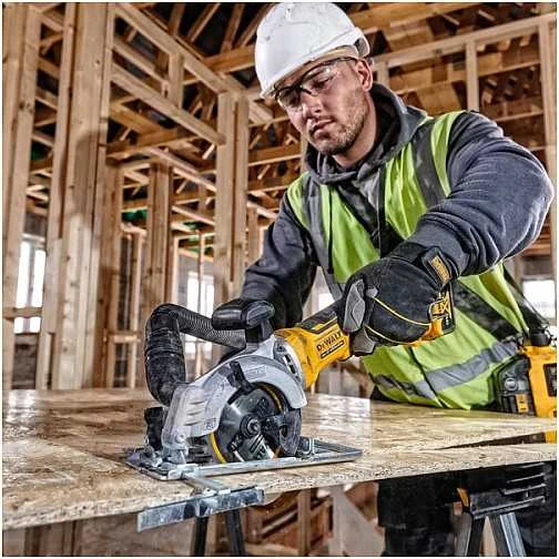 DEWALT diskinis pjūklas DCS571N 115 mm 18V be akumuliatoriaus ir kroviklio