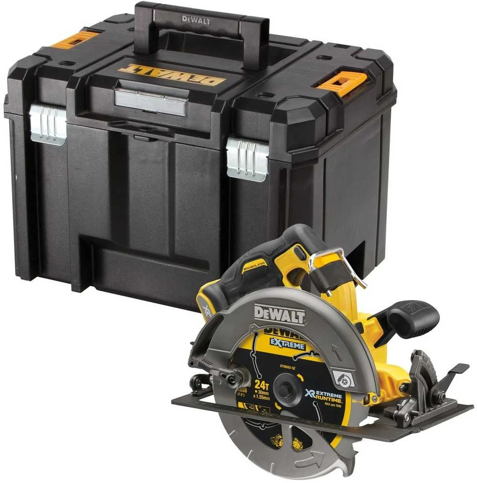 Akumuliatorinis diskinis pjūklas DeWalt FlexVolt DCS578NT-XJ; 54 V (be akumuliatoriaus ir pakrovėjo)