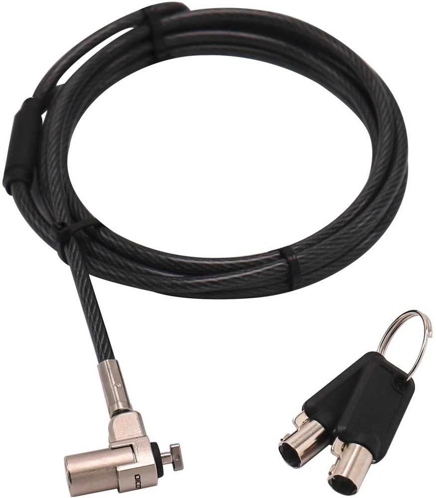 Dicota T-lock itin plonas V2 raktinis 3x7 mm viengubas apsaugos kabelis