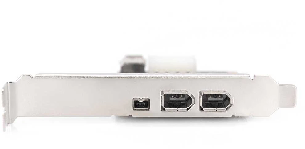 Assmann Electronic DIGITUS IEEE 1394a sąsajos kortelė PCIexpress 3 prievadas 1x int. 2x išorinis Uostai