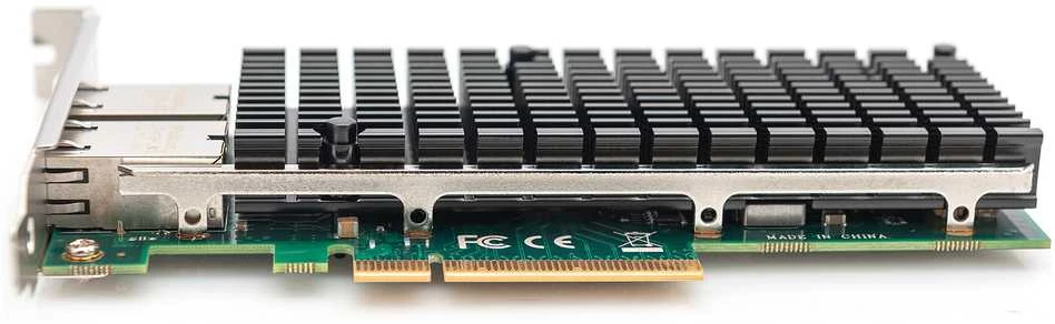 Digitus Skaitmenas | 10Gbps dviejų prievadų Ethernet serverio adapteris PCIe X8, Intel X540 BT2 | DN-10163