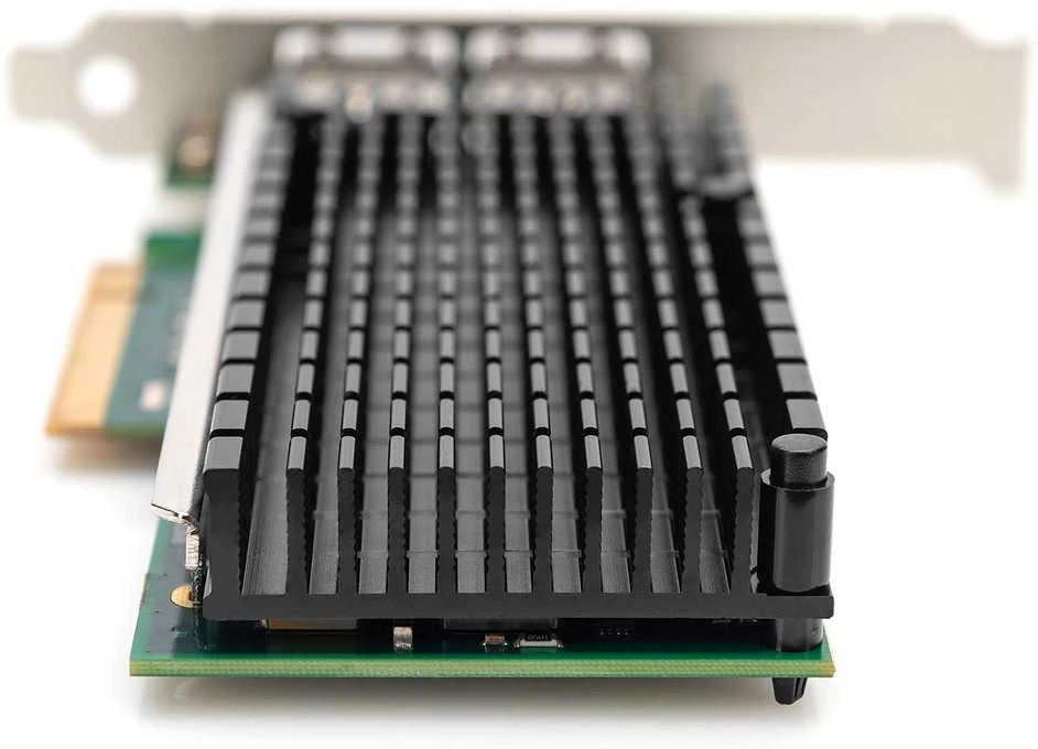 Digitus Skaitmenas | 10Gbps dviejų prievadų Ethernet serverio adapteris PCIe X8, Intel X540 BT2 | DN-10163