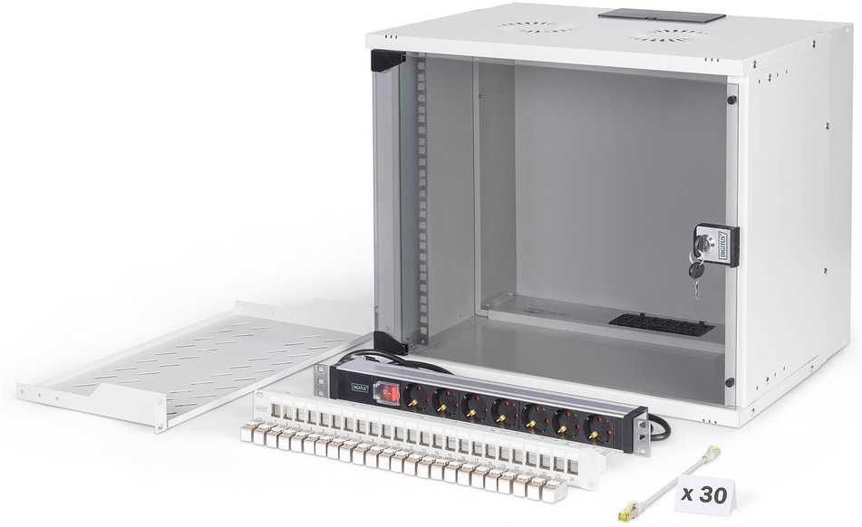 Spinta Digitus DIGITUS Netzwerk-Set 483 mm (19'') - 9HE, 540x400 mm (BxT) we