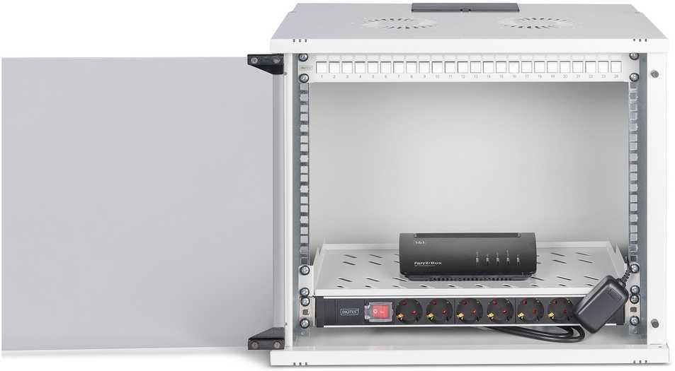 Spinta Digitus DIGITUS Netzwerk-Set 483 mm (19'') - 9HE, 540x400 mm (BxT) we
