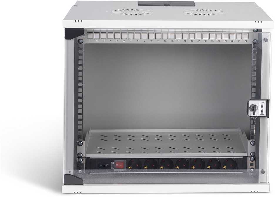 Spinta Digitus DIGITUS Netzwerk-Set 483 mm (19'') - 9HE, 540x400 mm (BxT) we