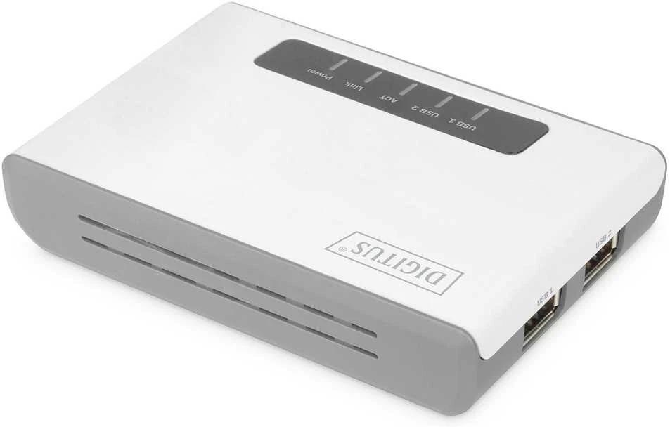 Assmann Electronic DIGITUS 2 prievadų USB 2.0 belaidis daugiafunkcis tinklo serveris 300 Mbps