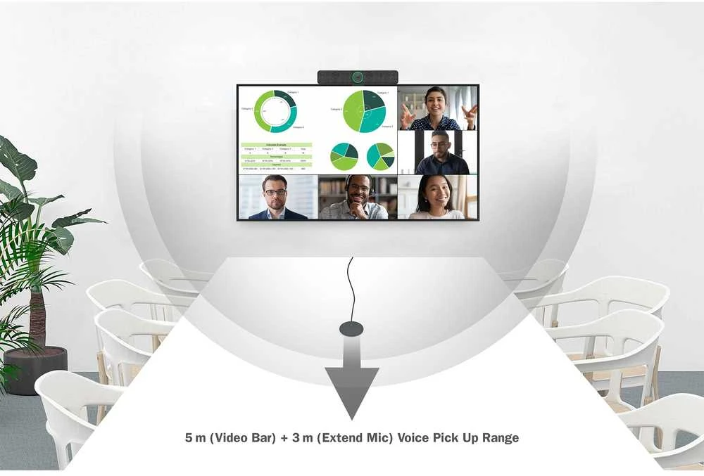 Digitus Skaitmenas | 4K All-in-One Video Bar Pro – vaizdo konferencijų sistema | DS-55580