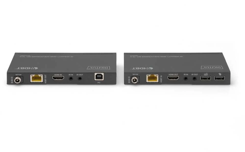 Assmann Electronic DIGITUS HDBaseT HDMI KVM plėstuvas 4K/30Hz 70m 10.2 Gbps HDCP 2.2
